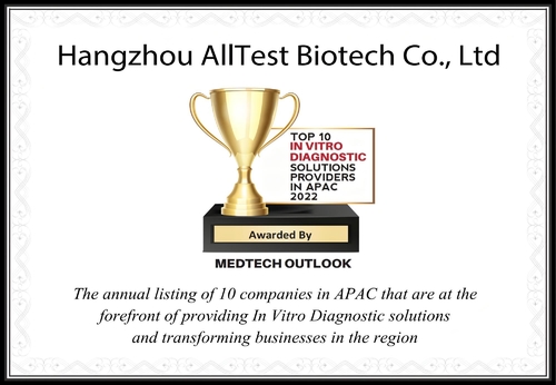 Latest company news about 10 công ty cung cấp giải pháp chẩn đoán trong ống nghiệm hàng đầu ở APAC 2022 - AllTest