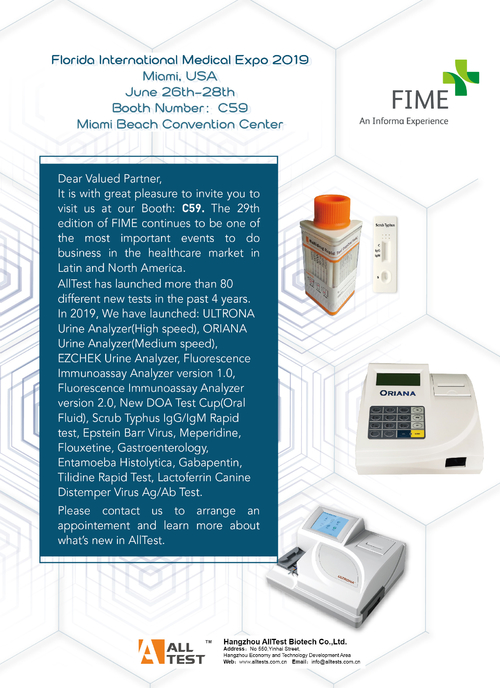 Latest company news about Lời mời cho FIME 2019