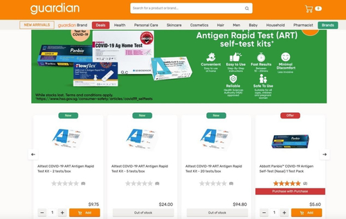 Latest company news about AllTest COVID-19 Sản phẩm tự kiểm tra đã có trên kệ của Guardian ở Singapore!