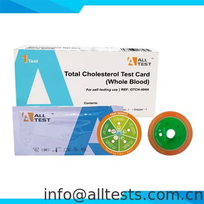 Giá tốt. OTCH-404H -- Thẻ kiểm tra tổng cholesterol chính xác cao (toàn máu) trực tuyến