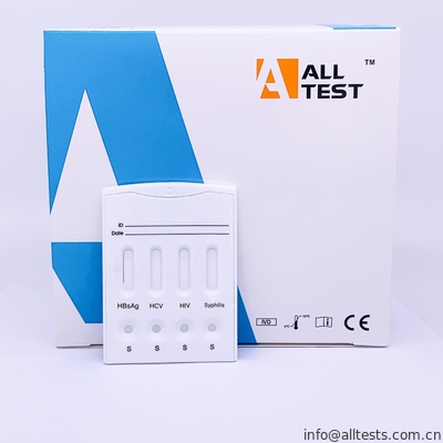 Good price Xét nghiệm miễn dịch dòng chảy bên cạnh HBsAg / HCV / HIV / Syphilis Combo Thử nghiệm nhanh trực tuyến
