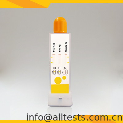 Good price FCoV FPV Giardia Lamblia Antigen Combo Rapid Test Kits Khoang Chứng thực động vật trực tuyến