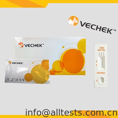 Giá tốt. FMD NSP Antibody Rapid Test Cassette Kết quả nhanh Độ chính xác cao Hoạt động đơn giản trong mẫu WB / S / P trực tuyến