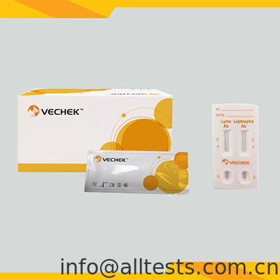 Giá tốt. Băng xét nghiệm nhanh kháng thể Lyme + kháng thể Leptospira dùng cho thú y, thời gian đọc kết quả 10 phút, độ chính xác cao cho mẫu máu toàn phần/huyết thanh/huyết tương trực tuyến