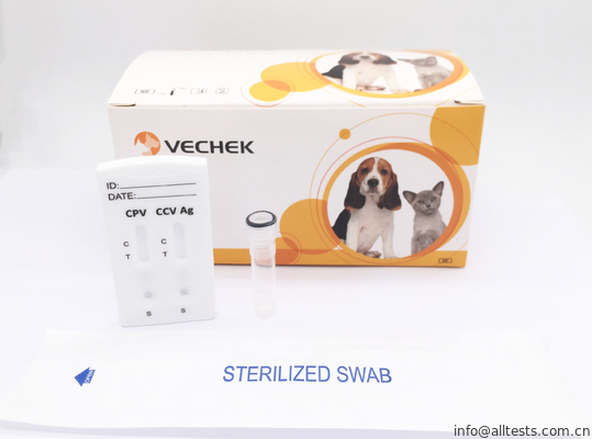 Good price Combo chẩn đoán nhanh Cpv + Ccv Bộ phân chẩn đoán nhanh Phân / Nôn 10 Kích thước bộ trực tuyến