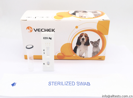 Good price Canine Coronavirus (Ccv) Bộ xét nghiệm kháng nguyên nhanh dựa trên định dạng bánh sandwich Dễ dàng và thuận tiện trực tuyến