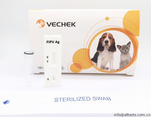 Good price Bộ dụng cụ xét nghiệm nhanh màu trắng Mèo viêm phúc mạc truyền nhiễm Ag Test Độ chính xác cao trực tuyến
