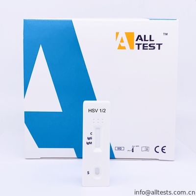 Good price HSV 1/2 IgG / IgM Xét nghiệm nhanh Cassette Xét nghiệm sắc ký dòng chảy bên trực tuyến