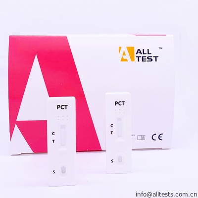 Good price Thuận tiện sử dụng Bộ dụng cụ xét nghiệm nhanh Procalcitonin (PCT) nhanh và đáng tin cậy với CE trực tuyến