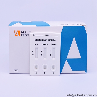 Good price Clostridium difficile GDH + Toxin A + B Combo Thử nghiệm nhanh chóng Phân Cassette trực tuyến