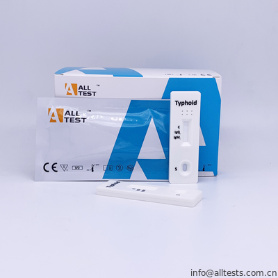 Good price Bộ dụng cụ xét nghiệm nhanh thương hàn IgM / IgG Độ chính xác 96,5% với vạch màu (Toàn máu / Huyết thanh / Huyết tương) trực tuyến
