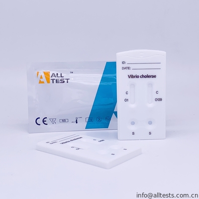 Good price Vibrio cholerae O1 / O139 Combo Băng thử nghiệm nhanh (Phân) Với CE trực tuyến