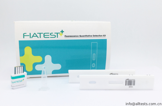 Good price Bộ xét nghiệm chẩn đoán Myoglobin (MYO) Sử dụng Máy phân tích xét nghiệm miễn dịch huỳnh quang Fiatest Trong máu người / huyết thanh / huyết tương trực tuyến