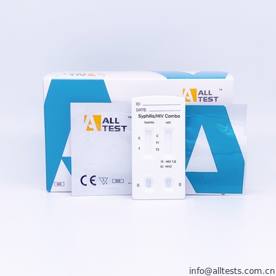 Good price AllTest Syphilis / HIV 1.2.O Combo Bộ xét nghiệm nhanh Bệnh truyền nhiễm trực tuyến