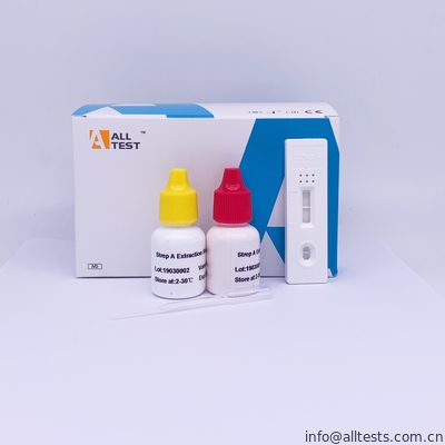 Good price Dòng kiểm soát trong Blue Strep Một bộ dụng cụ nhanh chóng Kháng nguyên trong mẫu bệnh phẩm họng với CE trực tuyến