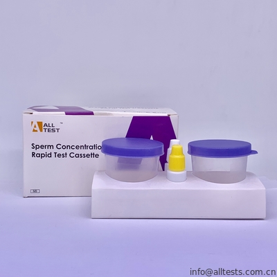 Good price Chứng nhận OTC đủ tiêu chuẩn Tinh trùng tập trung Thử nghiệm nhanh Bộ dụng cụ thử nghiệm tại nhà trực tuyến